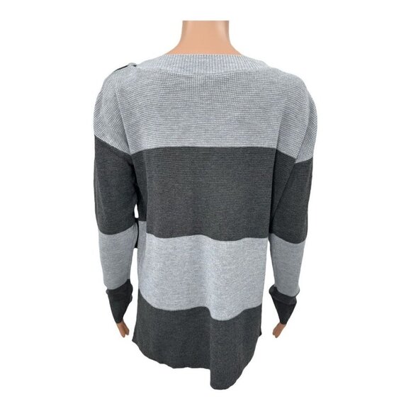 Vince Camuto Striped Relaxed Boatneck Sweater NWT - Picture 4 of 6